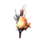 Boutonnière - blue corail