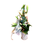 corbeille de la mariée - blue corail