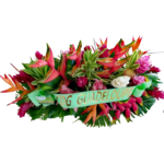 Affection - Raquette de fleurs tropicales