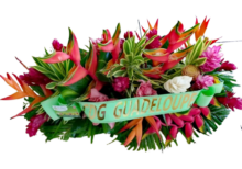 Affection - Raquette de fleurs tropicales